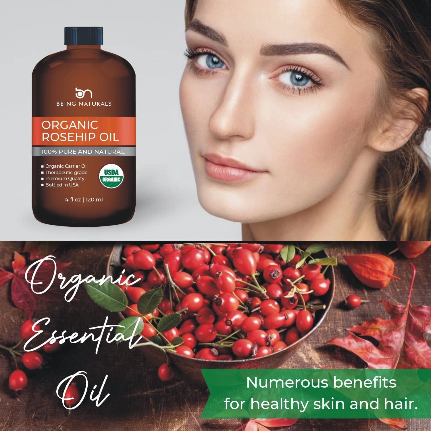 By Nature Organic  100 % Pure Premium Oil
